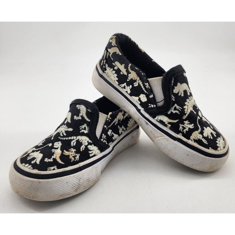 Tommy Bahama Toddler Shoes  Slip On Sneakers Dinosaurs‎ Glow In The Dark Size 6